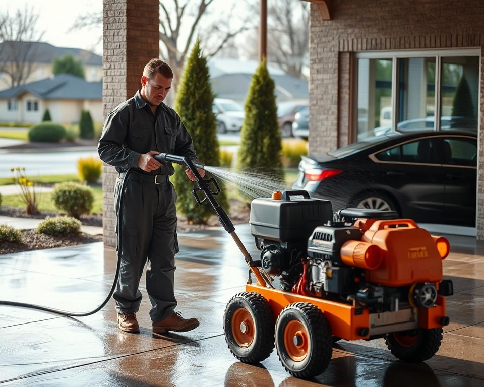 Lawrenceville brickwall pressure washing